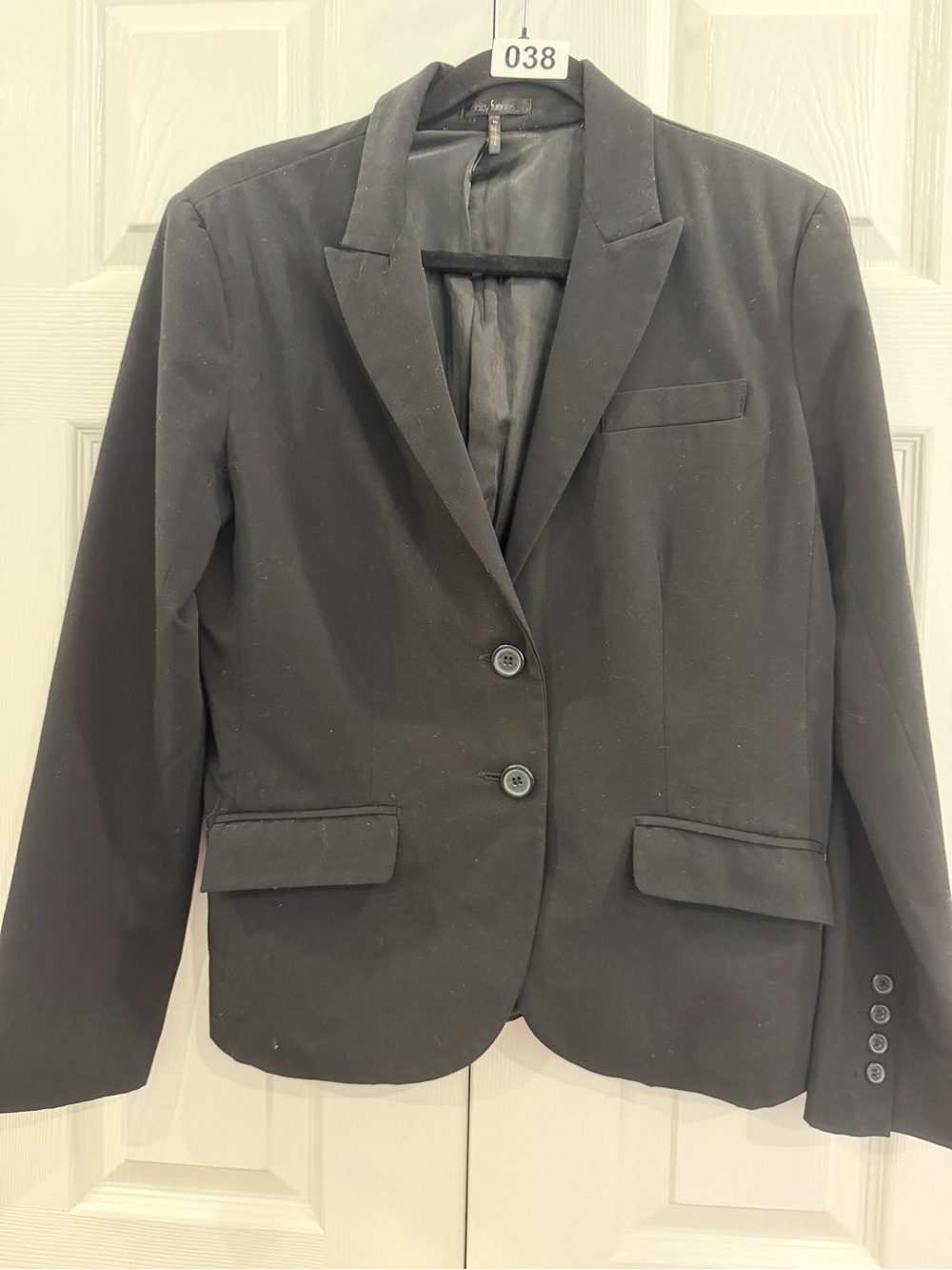 Daisy Fuentes Black Women's Two-Button Blazer